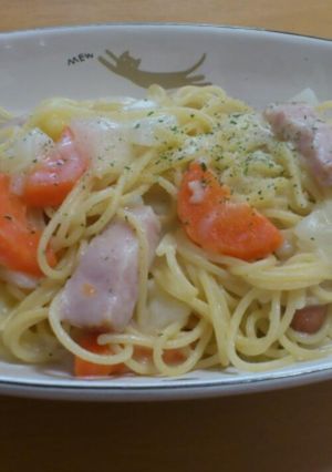 残ったクリームシューで♪パスタ。-レシピのメイン写真