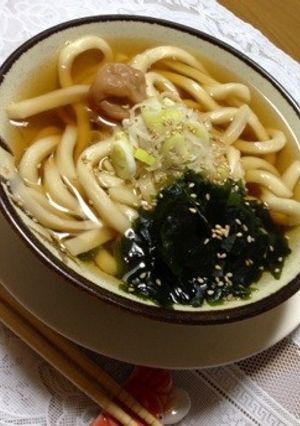 風邪にも＊あったか梅うどん☆-レシピのメイン写真