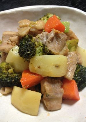 お肉と根菜のレモン酒蒸し-レシピのメイン写真