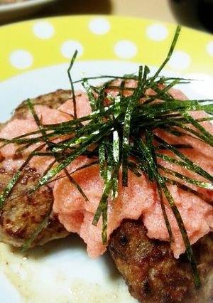 明太マヨ豆腐ハンバーグ♡-レシピのメイン写真