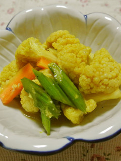 カリフラワーの塩麹カレー甘酢マリネ♪♪-レシピのメイン写真
