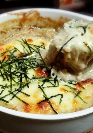 リメイク♪海苔の佃煮で和風えのきグラタン-レシピのメイン写真