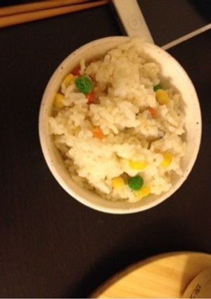簡単すぎる！かわいい野菜ピラフ風♫-レシピのメイン写真