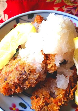 鹿肉活用☆鹿カツのレモンおろし添え-レシピのメイン写真