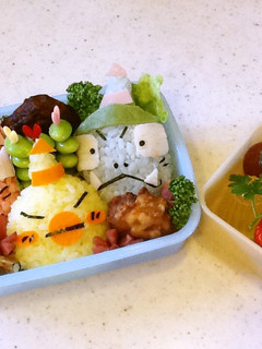 おじゃる丸の小鬼トリオ♪のキャラ弁☆☆-レシピのメイン写真