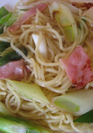 曲りねぎの塩焼きそば-レシピのメイン写真