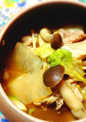 豚肉×白菜×大根の重ね煮味噌カレースープ-レシピのメイン写真
