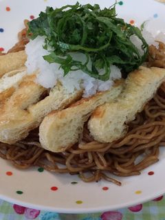 豊橋発☆油揚げと大葉大根おろしの焼そば-レシピのメイン写真