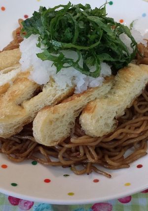 豊橋発☆油揚げと大葉大根おろしの焼そば-レシピのメイン写真