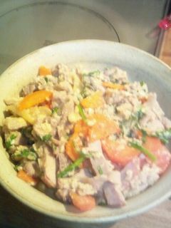 オリーブオイルと味噌の肉炒め-レシピのメイン写真