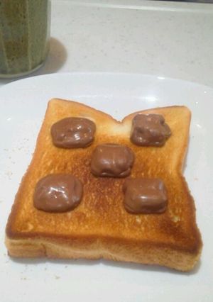 超簡単 チョコ乗せトースト-レシピのメイン写真