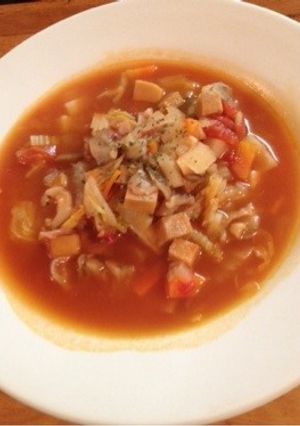 高野豆腐でミネストローネ-レシピのメイン写真