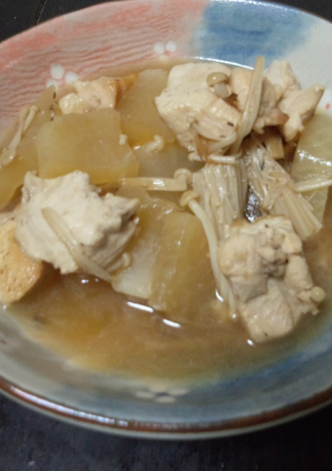 ☆大根と鶏肉とえのき茸の煮物☆-レシピのメイン写真