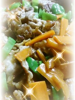 簡単!豚肉とピーマンオイスターソース炒め-レシピのメイン写真
