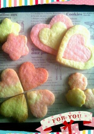 カラフルクッキー☆バレンタイン-レシピのメイン写真