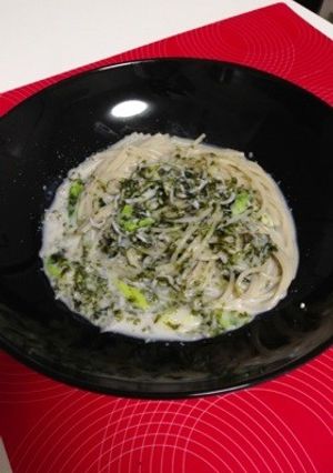 しらすと海苔の豆乳クリームパスタ-レシピのメイン写真
