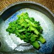 菜の花の辛子和え 京都カフェ