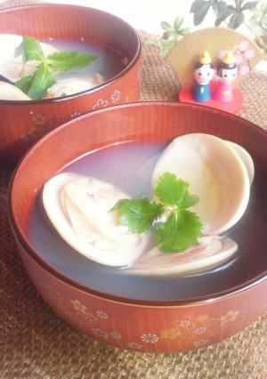 ひな祭りに♪はまぐりのお吸い物-レシピのメイン写真