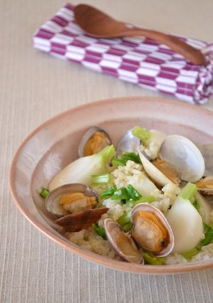 あさりとかぶのお出汁雑炊-レシピのメイン写真