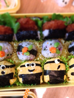 ミニオンのおにぎり弁当☆2013年運動会-レシピのメイン写真