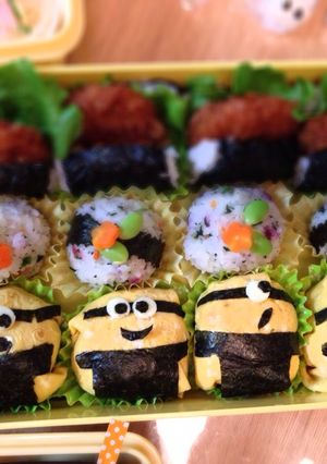 ミニオンのおにぎり弁当☆2013年運動会-レシピのメイン写真