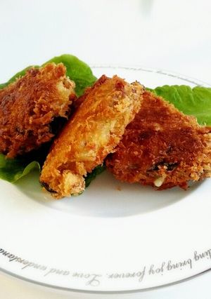 カツオのチーズはさみ揚げ-レシピのメイン写真