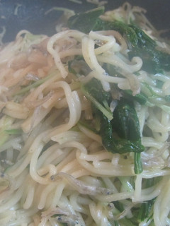 しらすと水菜の塩焼きそば-レシピのメイン写真