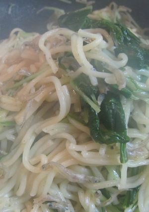 しらすと水菜の塩焼きそば-レシピのメイン写真