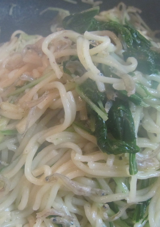 しらすと水菜の塩焼きそば-レシピのメイン写真