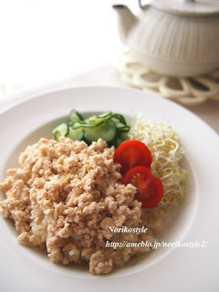 はちみつ鶏そぼろ丼-レシピのメイン写真
