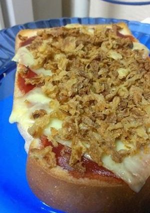 Wとろけるチーズフライドオニオントースト-レシピのメイン写真