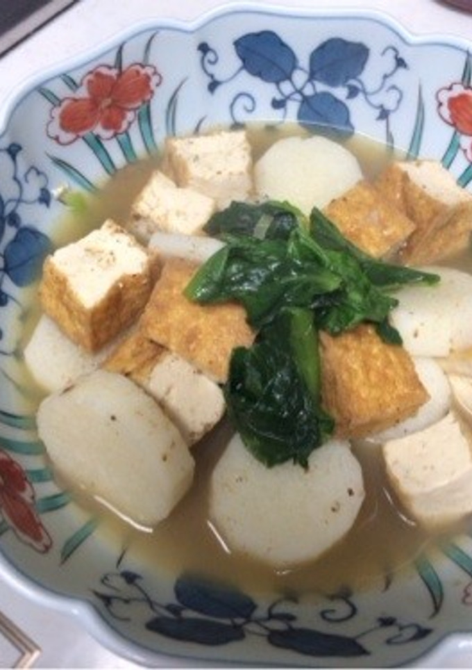 長芋と厚揚の煮物-レシピのメイン写真