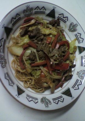 近江赤こんにゃく焼きそば-レシピのメイン写真