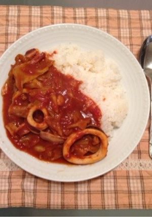 すぐ出来る☆いかとキャベツカレー-レシピのメイン写真