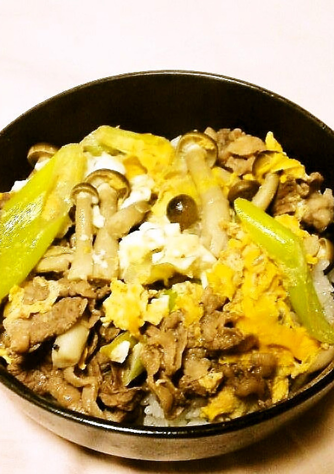 ☺簡単丼もの♪白だしだけで作れる牛玉丼☺-レシピのメイン写真