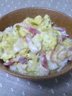 ほっきの卵とじ丼-レシピのメイン写真