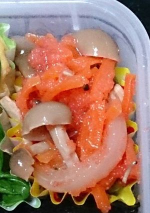 明太人参♡おかずになる♪レンチン♪弁当♪-レシピのメイン写真