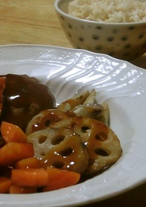 豆腐ハンバーグの野菜あんかけ・醤油あん-レシピのメイン写真