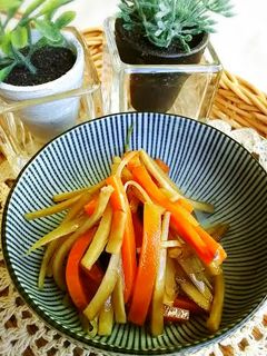 ☆定番きんぴらごぼう☆常備菜お弁当隙間!-レシピのメイン写真