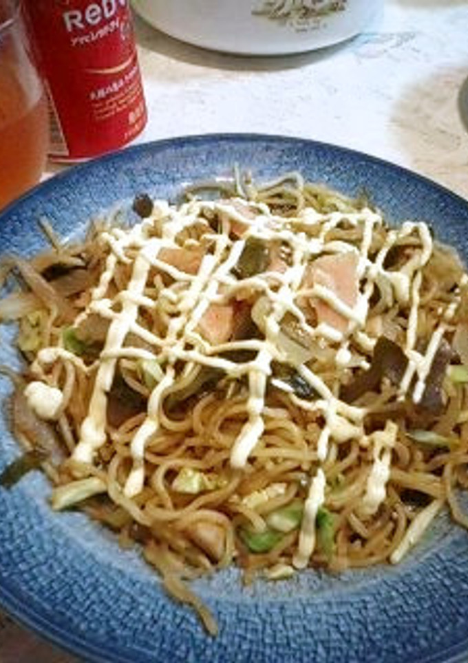 新巻鮭と昆布の焼きそば-レシピのメイン写真