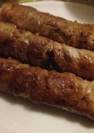 肉巻ききりたんぽ-レシピのメイン写真