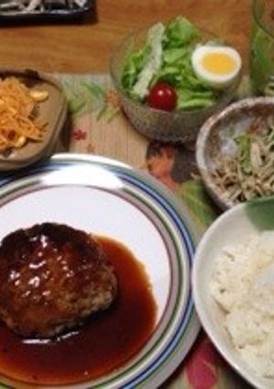 懐かしいハンバーグ-レシピのメイン写真