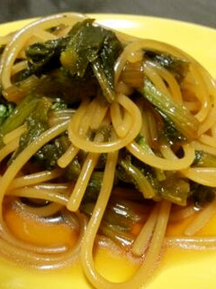菜の花のお浸し風パスタ -レシピのメイン写真