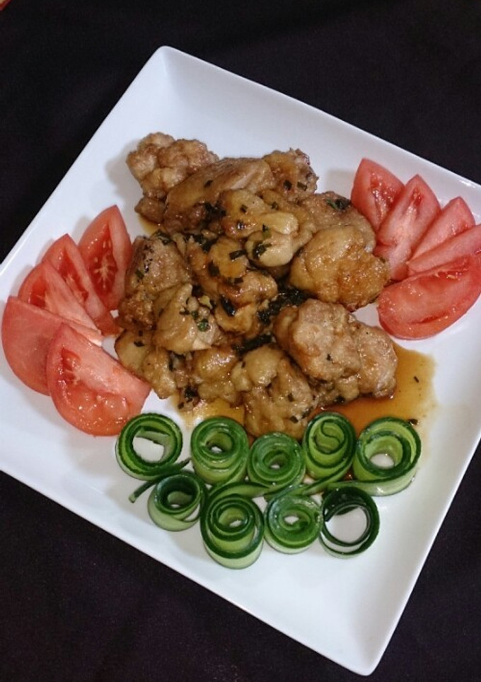 早うま 揚げ鶏のねぎソースからめ-レシピのメイン写真