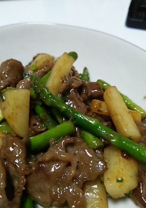 じゃがいもと牛肉の炒めもの-レシピのメイン写真