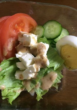 クリームチーズと野菜のサラダ-レシピのメイン写真