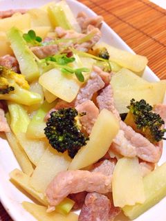 豚肉とじゃがいもの塩麹炒め-レシピのメイン写真