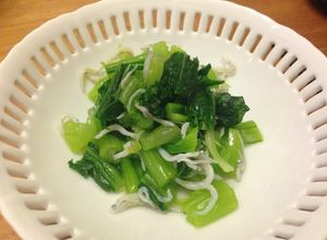 3歳もよく食べる！青菜とじゃこのお浸し-レシピのメイン写真