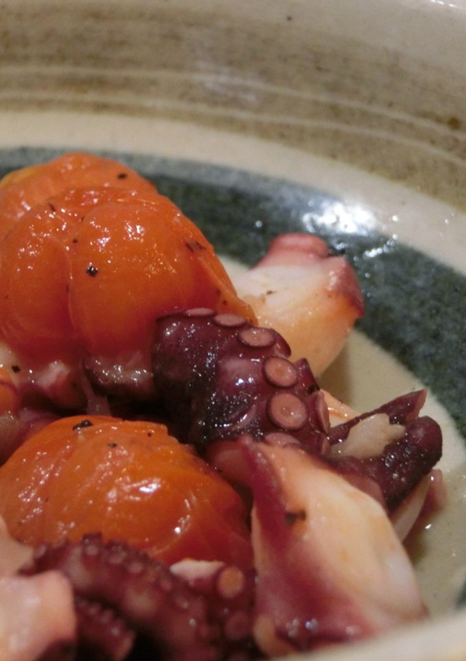 タコとミニトマトのにんにく炒め-レシピのメイン写真