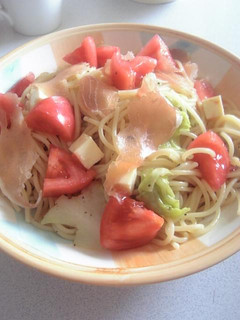 生ハムと旬野菜の冷製パスタ-レシピのメイン写真